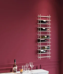 KARE Weinregal Cape Town Hellgrau 45x136cm