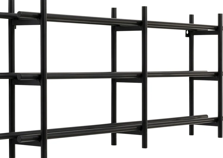 KARE Weinregal Cape Town Schwarz 80x34cm