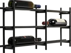 KARE Weinregal Cape Town Schwarz 80x34cm