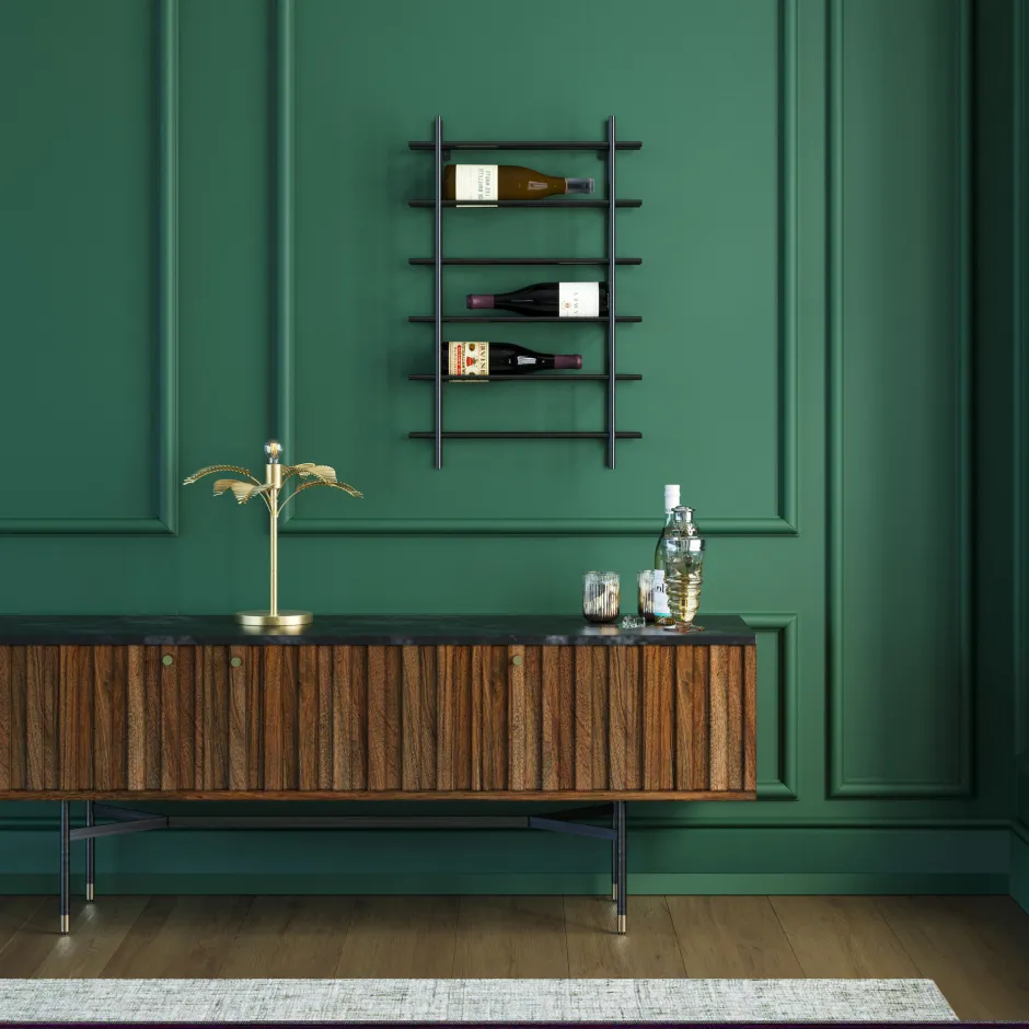 KARE Weinregal Cape Town Schwarz 45x68cm