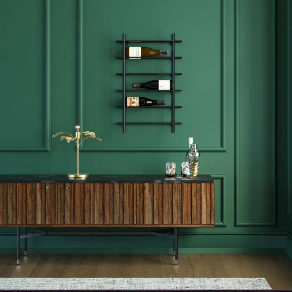 KARE Weinregal Cape Town Schwarz 45x68cm