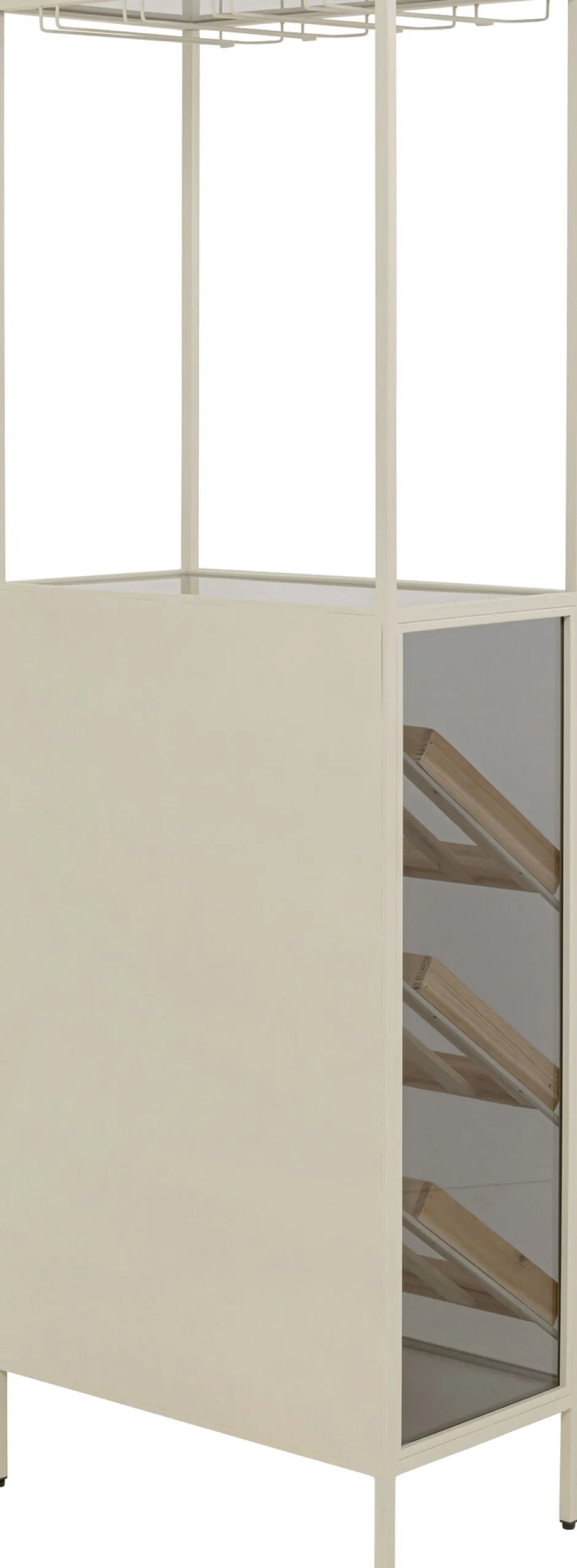 KARE Weinregal Porto Bar Greige 60x170cm