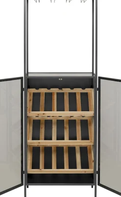 KARE Weinregal Porto Bar Schwarz 60x170cm