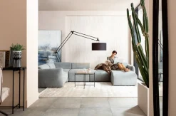 KARE Wohnlandschaft 2 Lucca Grau Rechts 328cm